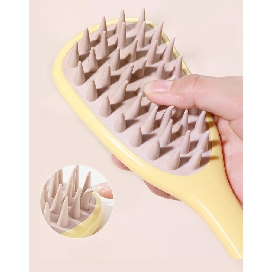 シャンプーブラシ 柄付き 洗髪ブラシ ヘアブラシ コーム 櫛 くし バス