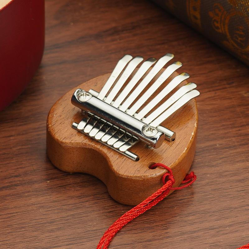 民族楽器 　カリンバ　Kalimba　丸形　親指ピアノ　ハンドオルゴール　レトロ カリンバ 親指ピアノ 楽器 民族楽器 8音 8キー ハンドオルゴール