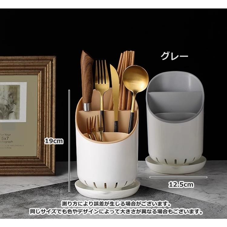 plusnao（プラスナオ） カトラリースタンド 箸立て 箸入れ 水切り 整理
