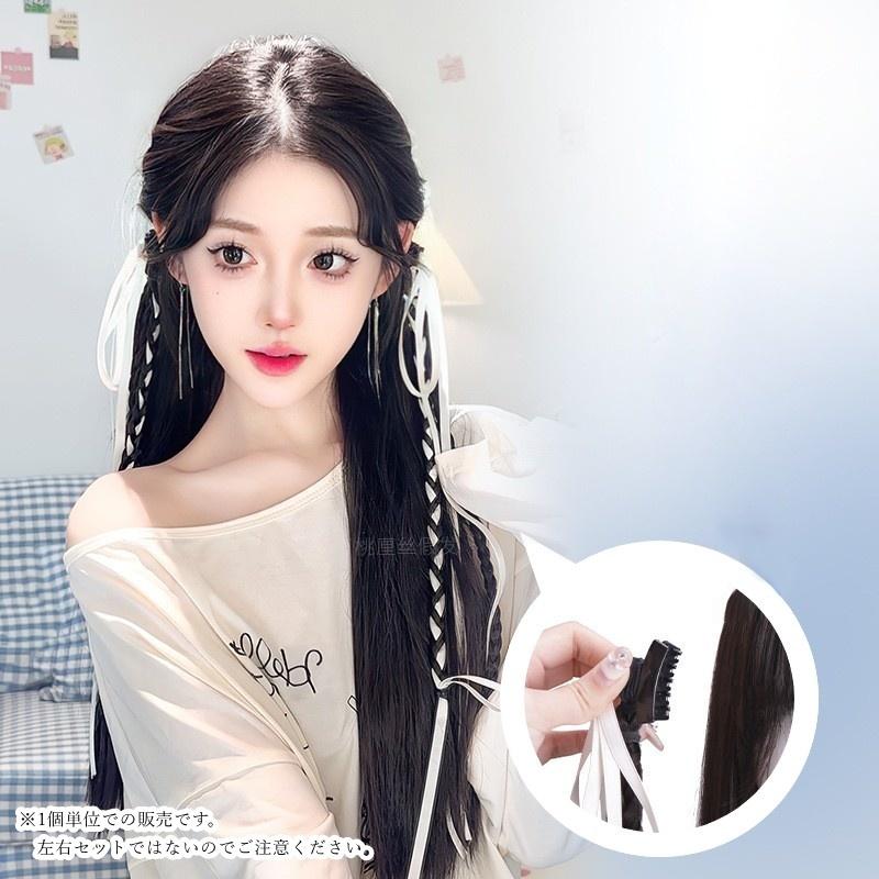 ヘアクリップ バンスクリップ エクステンション エクステ付き