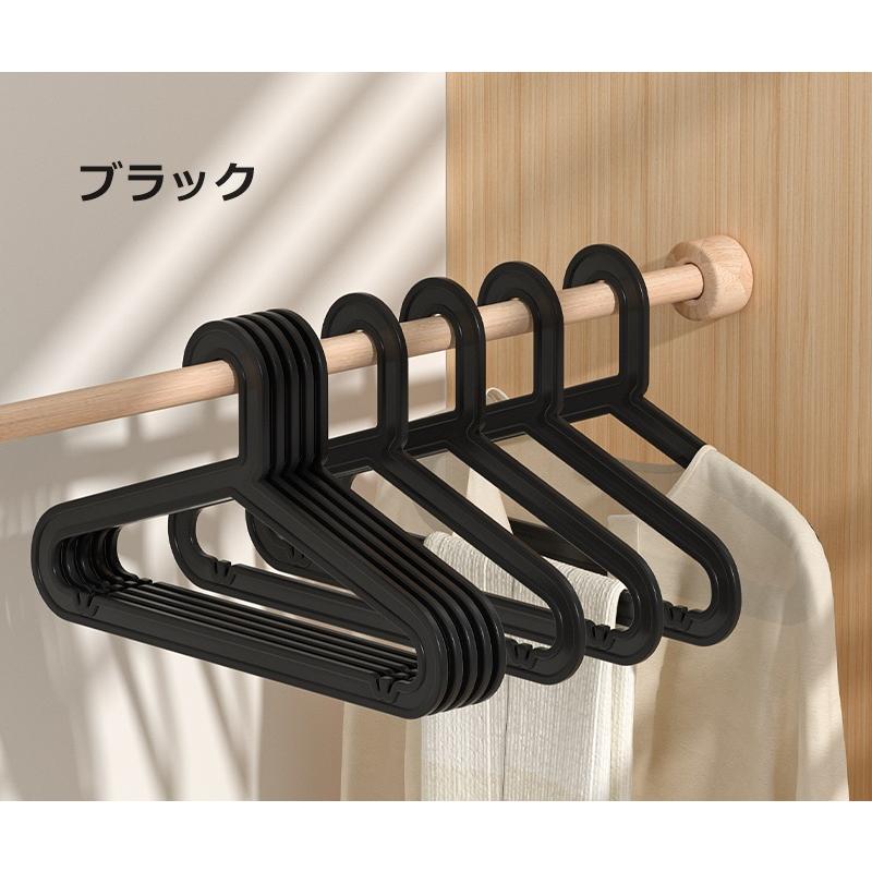 plusnao（プラスナオ） ハンガー 5本セット 衣類収納 洋服掛け 物干し