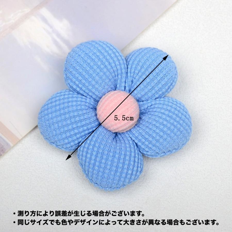お花のハンドメイド2点 フラワーモチーフ 単品 1個 ハンドメイド用品 手芸用品 裁縫 パーツ