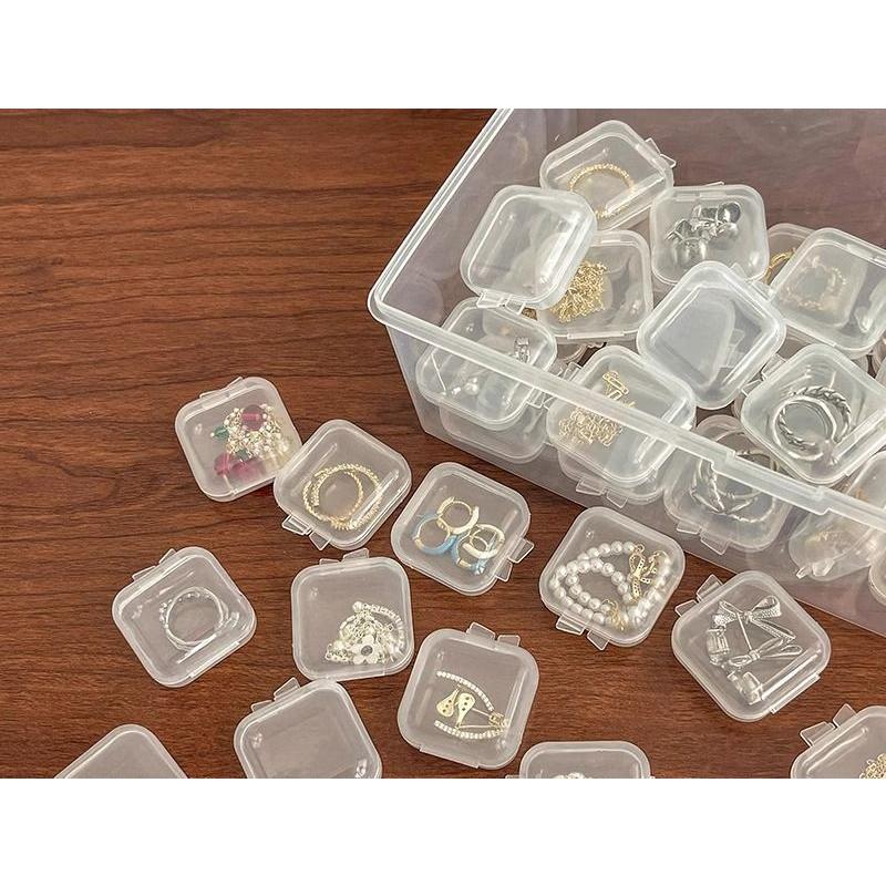 アクセサリーケース ジュエリーボックス 10個 透明 クリア 携帯