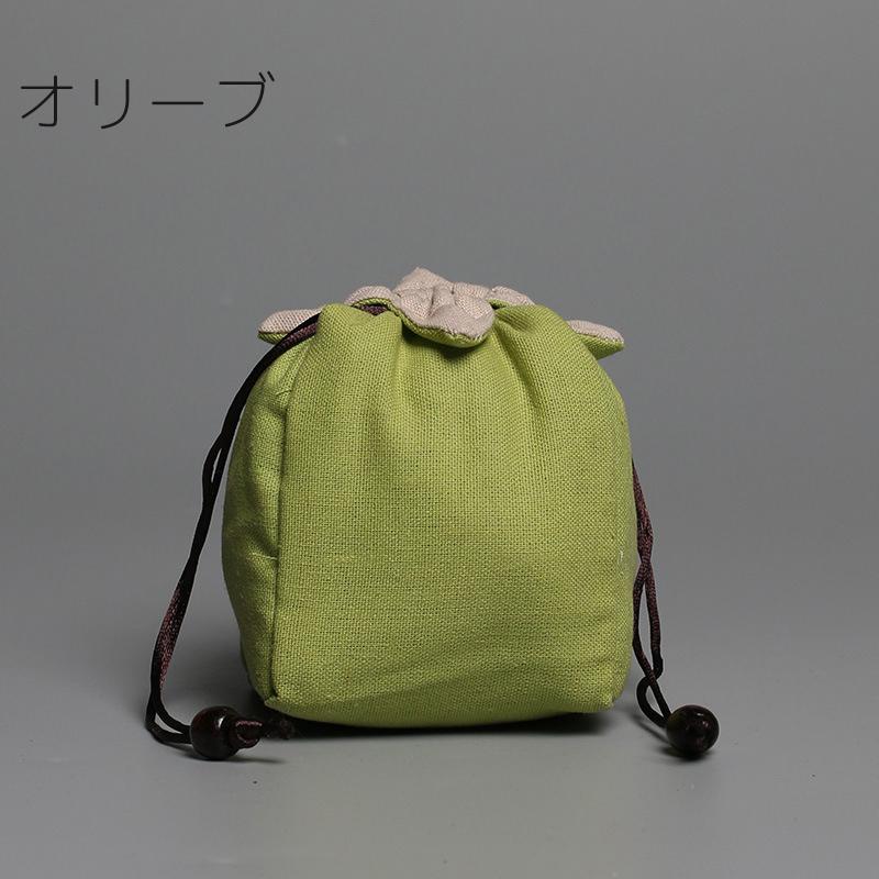 plusnao（プラスナオ） 茶器バッグ 巾着袋 茶器用 急須 茶碗 茶道具