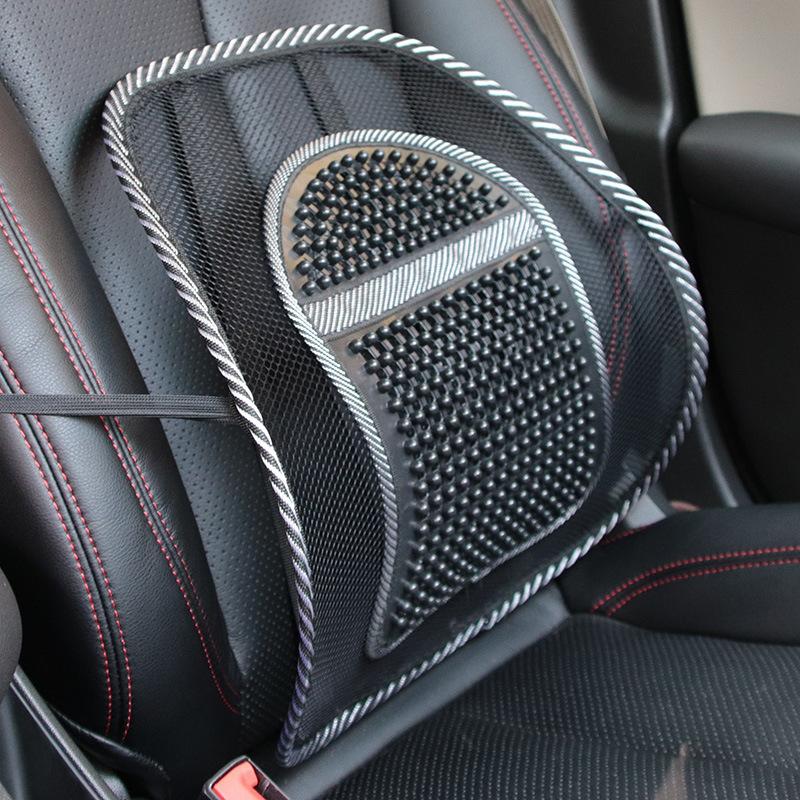 車用背もたれクッション シートクッション アーチ型 カーブ メッシュ