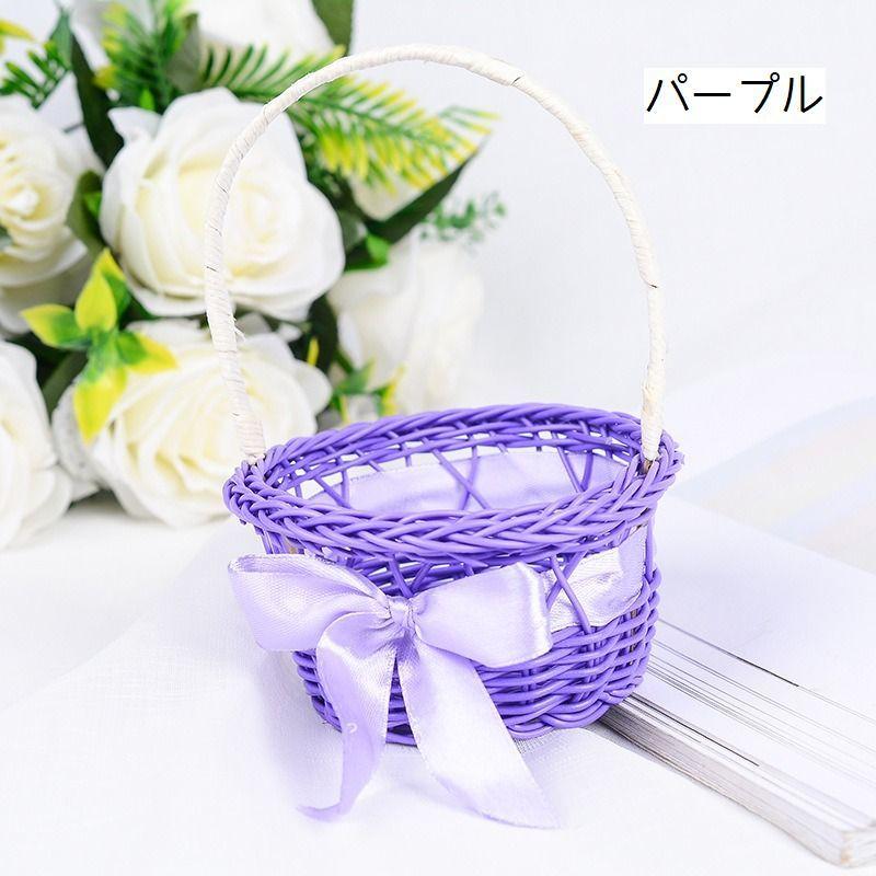 フラワーガールバスケット フラワーバスケット リングピロー 婚礼 結婚