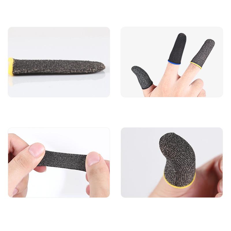 スマホ用指サック 2個セット フィンガーキャップ ゲーム ゲーミング 指