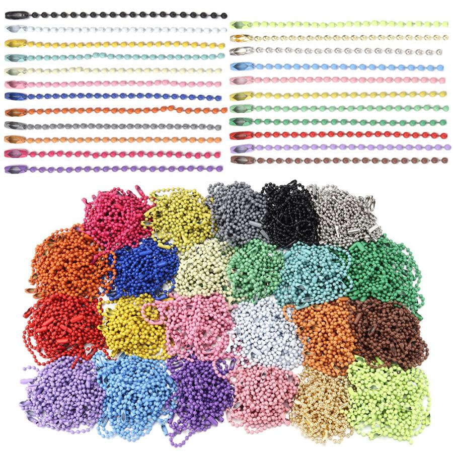 ボールチェーン 100本セット 10cm キーチェーン コネクタ付き