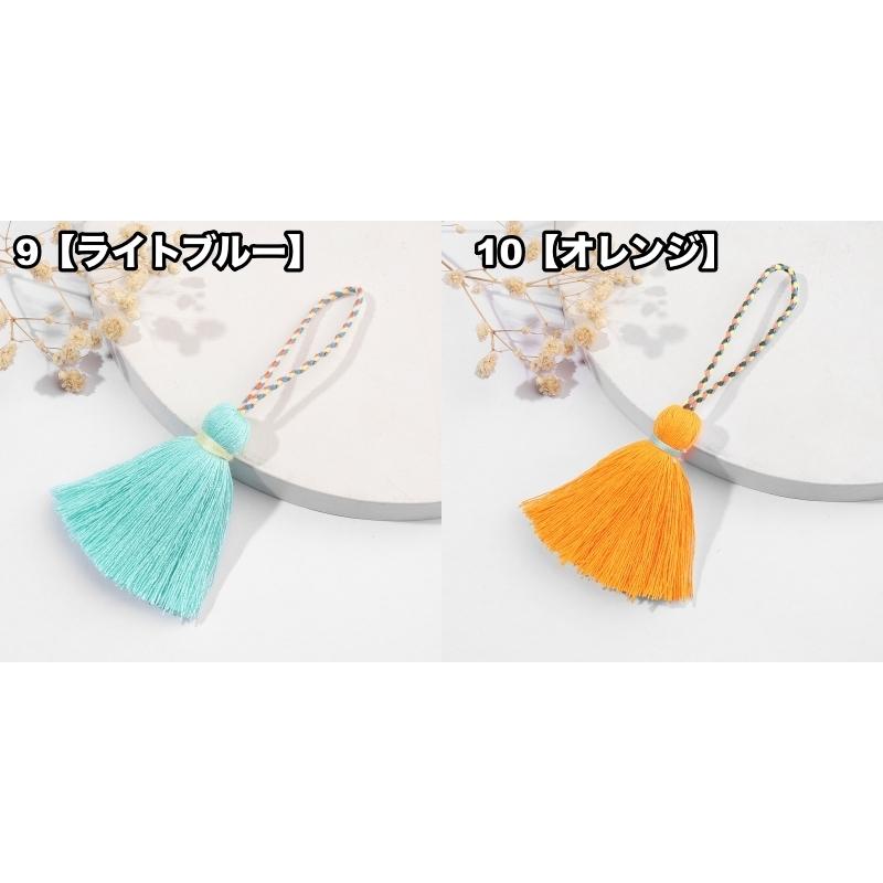タッセル フリンジ 房飾り ふさ飾り ストラップ付き ハンドメイド