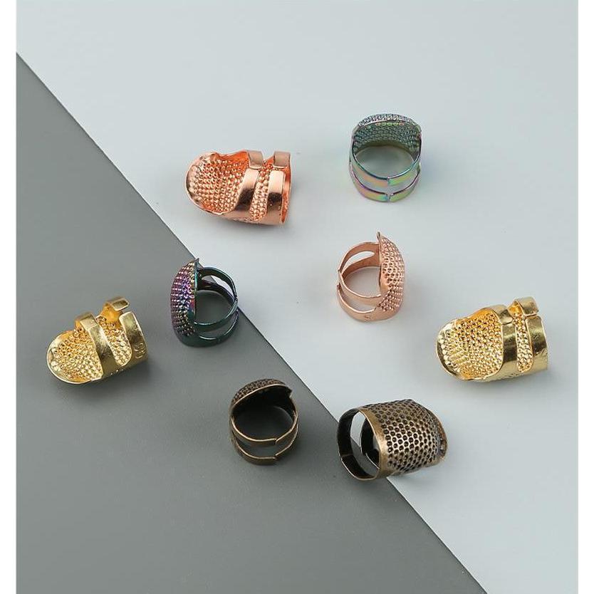 指ぬき 同色2個セット 指貫 ゆびぬき 指サック 指カバー 編物道具 手芸