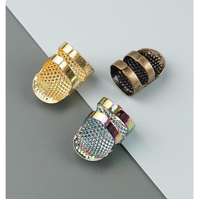 指ぬき 同色2個セット 指貫 ゆびぬき 指サック 指カバー 編物道具 手芸