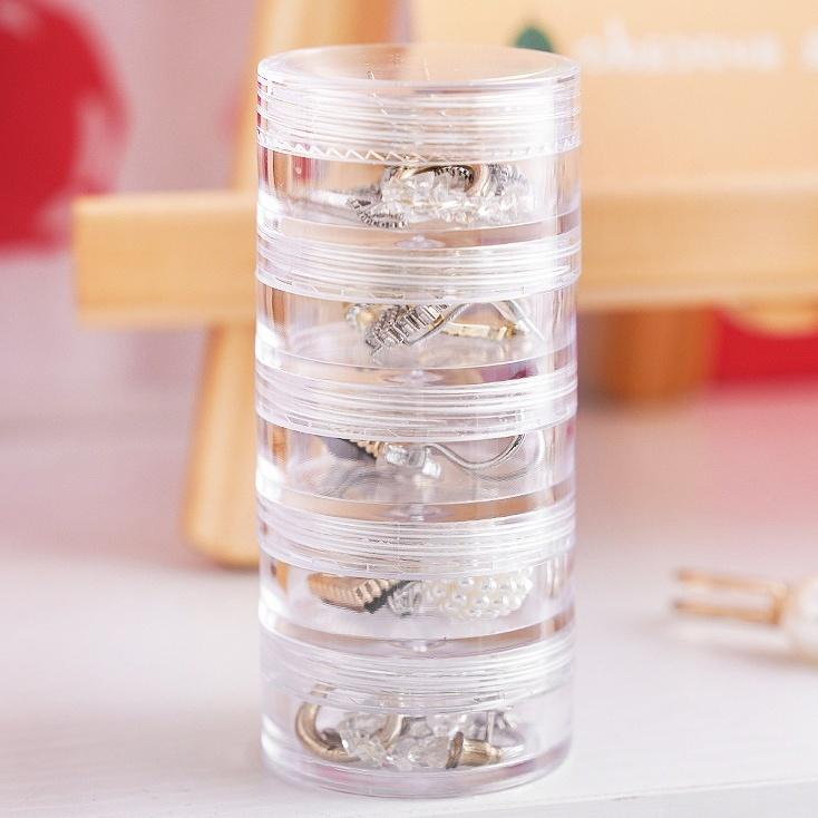積み重ね収納ケース ネイルパーツ収納ケース 5連 5段 5列 プラスチック 