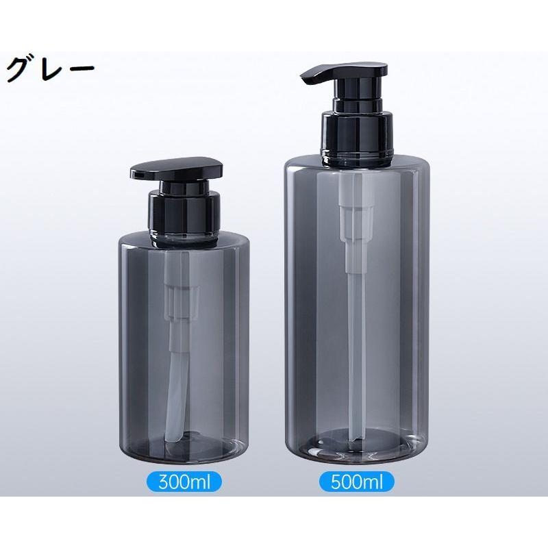 plusnao ディスペンサー 詰め替えボトル 300 500ml 容器 透明
