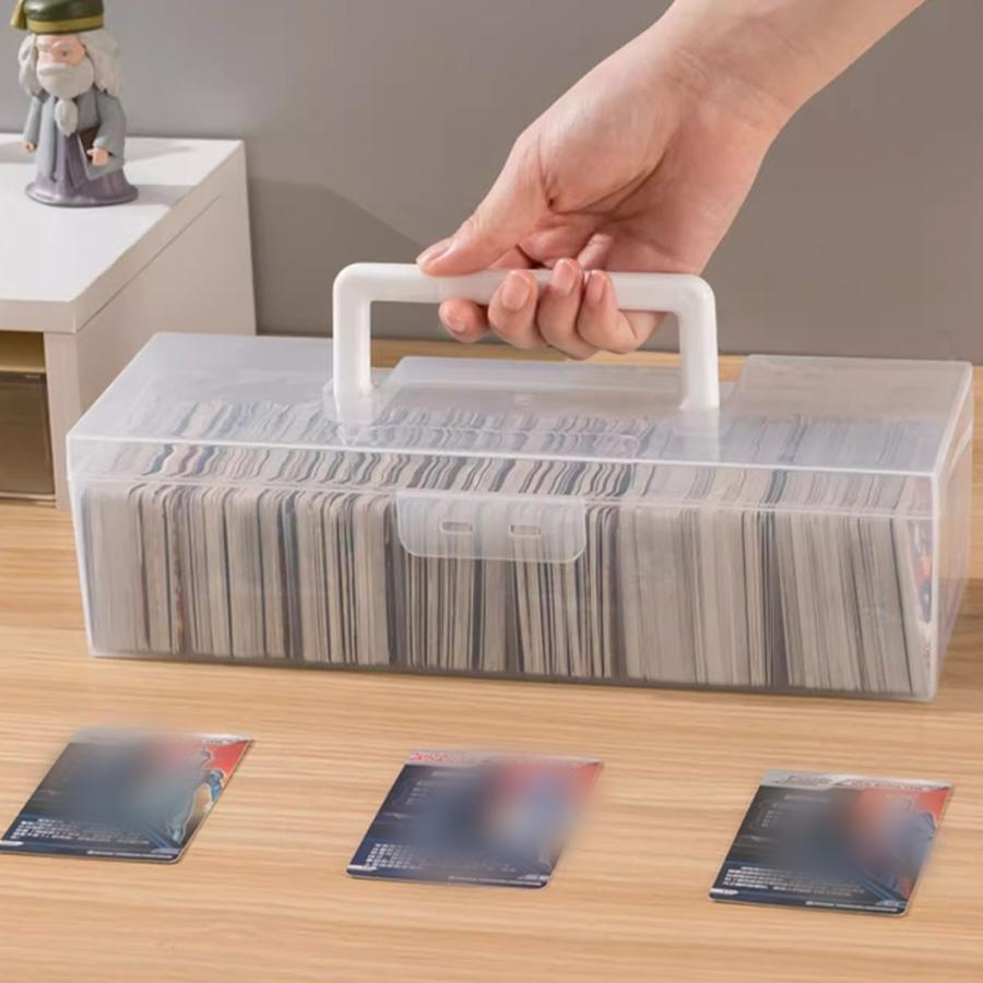 カード収納ボックスカードケース カード収納箱トレカ収納 ハンドル付き トレカケース デッキケース カード収納ボックス トレーディングカード