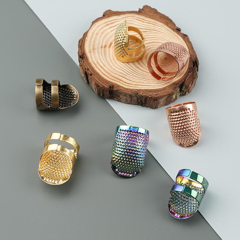 指ぬき 4個セット 指貫 ゆびぬき 指サック 指カバー 編物道具 手芸用品