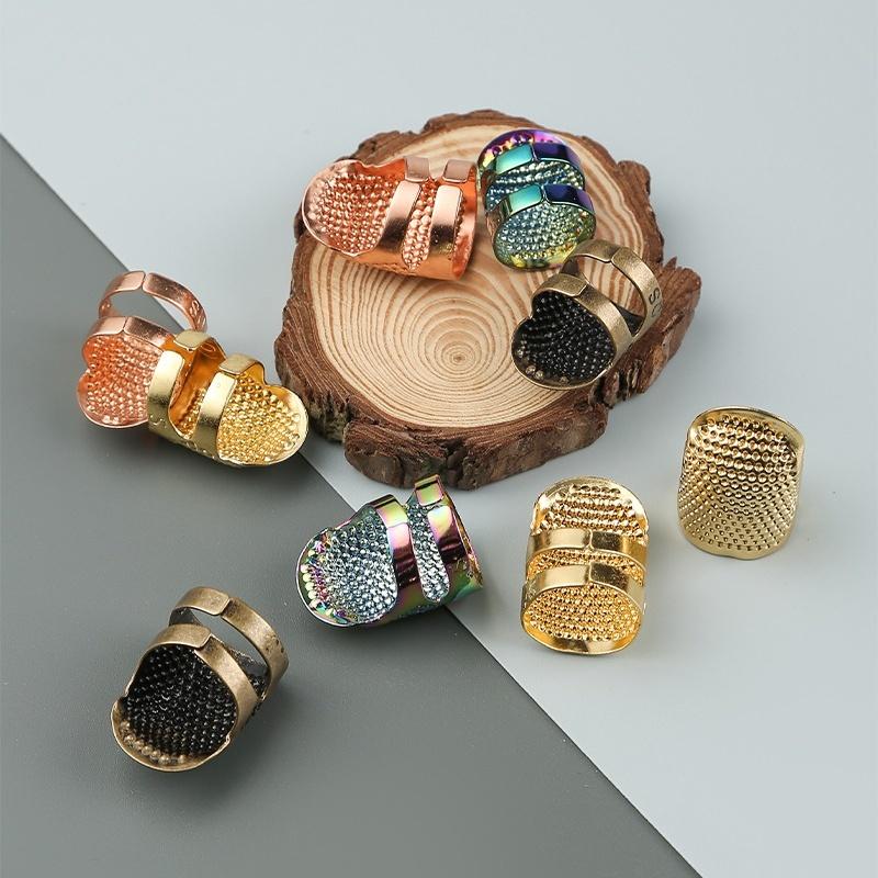 指ぬき 4個セット 指貫 ゆびぬき 指サック 指カバー 編物道具 手芸用品