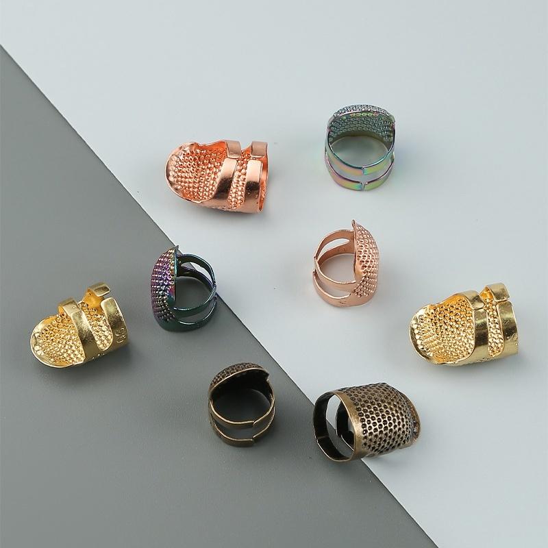 指ぬき 4個セット 指貫 ゆびぬき 指サック 指カバー 編物道具 手芸用品