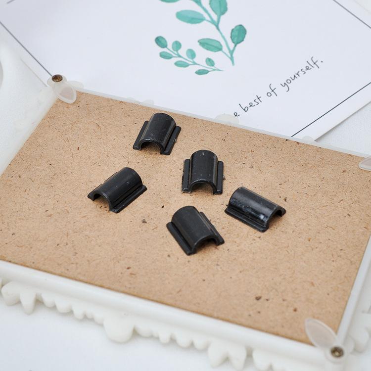 ヘアゴム用留め具 パーツ 100個セット ハンドメイド用品 台座 ゴム