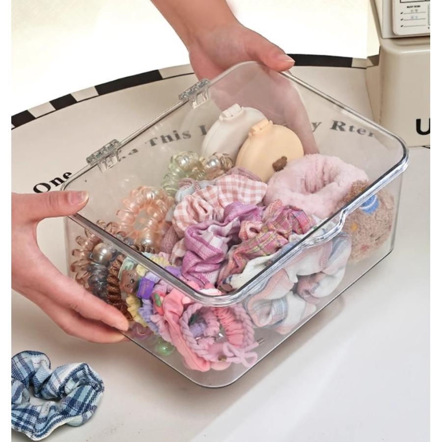 plusnao（プラスナオ） ヘアアクセサリー収納ケース クリアケース