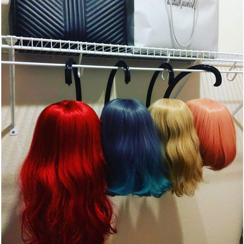 ウィッグハンガー ウィッグスタンド ハンガー 帽子 ウィッグ かつら エクステ 吊り下げ式 型崩れ防止 吊るし収納 整理整頓 | ブランド登録なし | 03