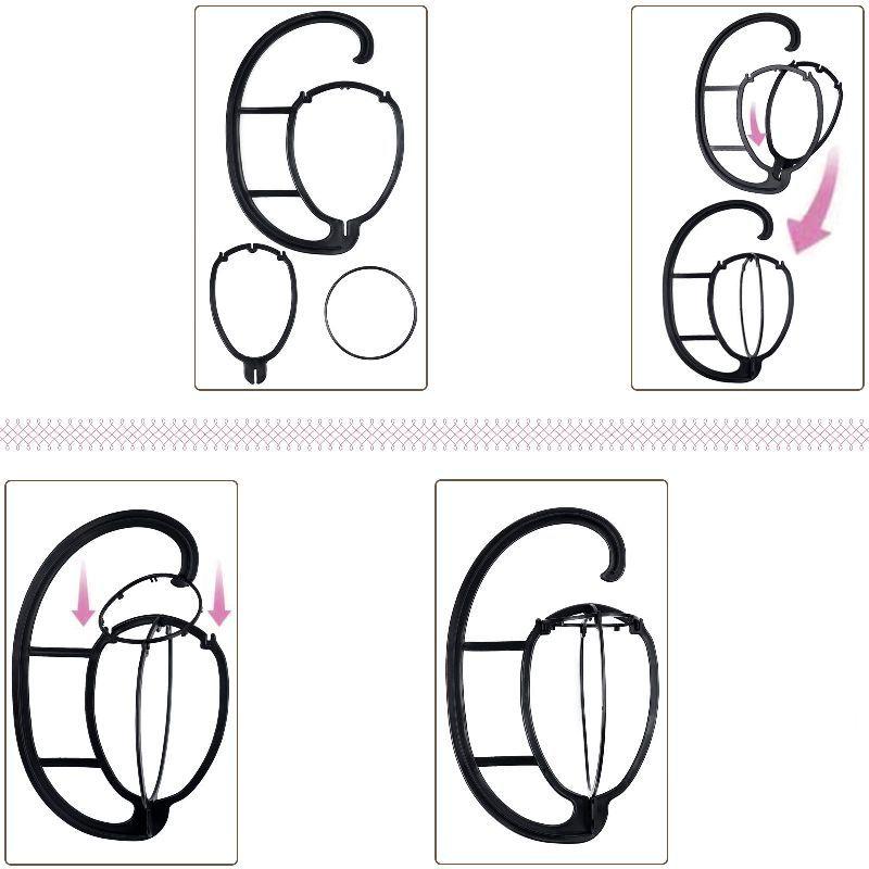 ウィッグハンガー ウィッグスタンド ハンガー 帽子 ウィッグ かつら エクステ 吊り下げ式 型崩れ防止 吊るし収納 整理整頓 | ブランド登録なし | 05