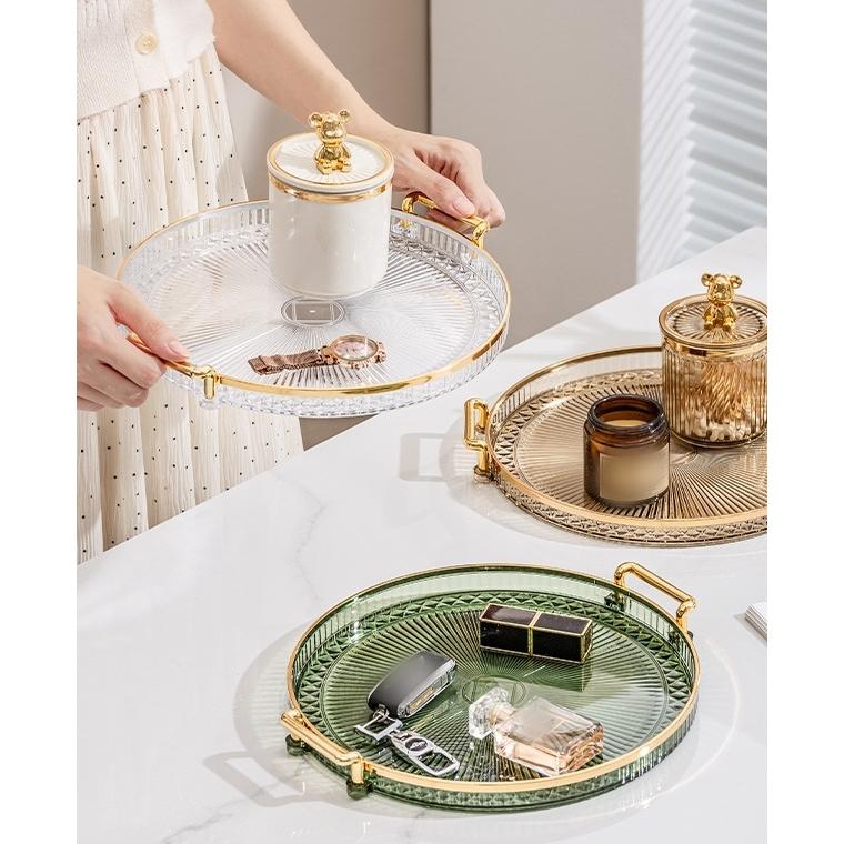 plusnao（プラスナオ） トレー トレイ お盆 おぼん 丸型 ラウンド