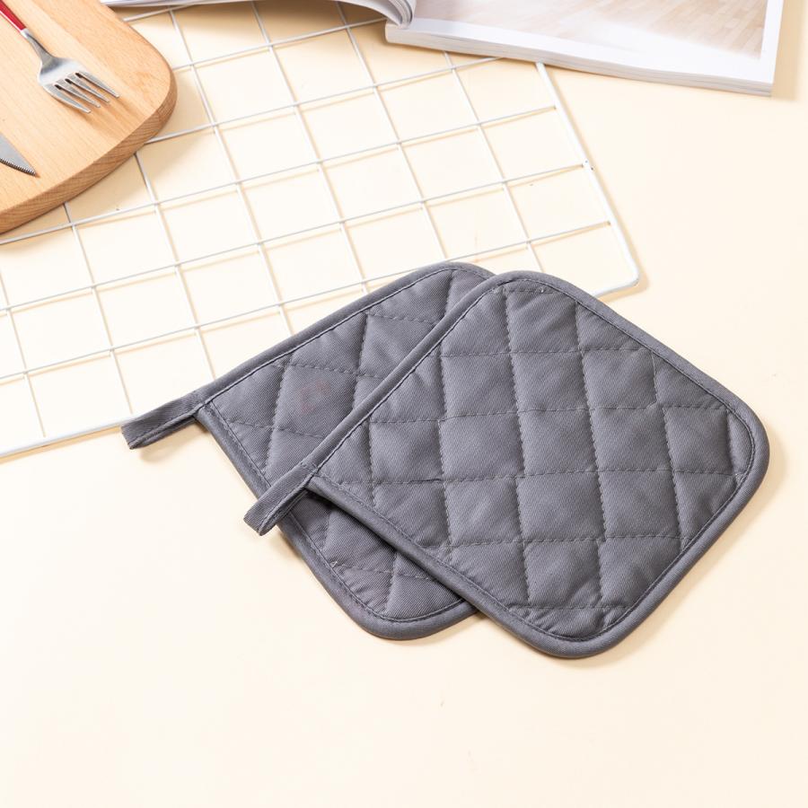 【しゃた】鍋敷き　鍋つかみ　マルチクロス　ストウブ　三角ミトン 鍋つかみ 単品 1枚 鍋敷き マット ミトン スクエア型 キッチン用品