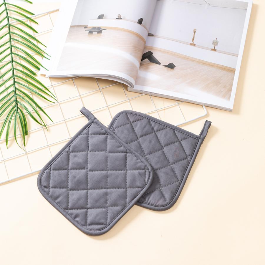 鍋つかみ 単品 1枚 鍋敷き マット ミトン スクエア型 キッチン用品