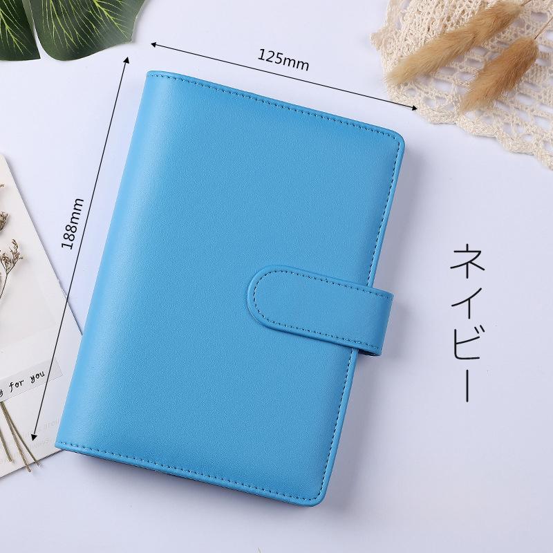 plusnao（プラスナオ） バインダー A6サイズ ポケット付き ラベル付き