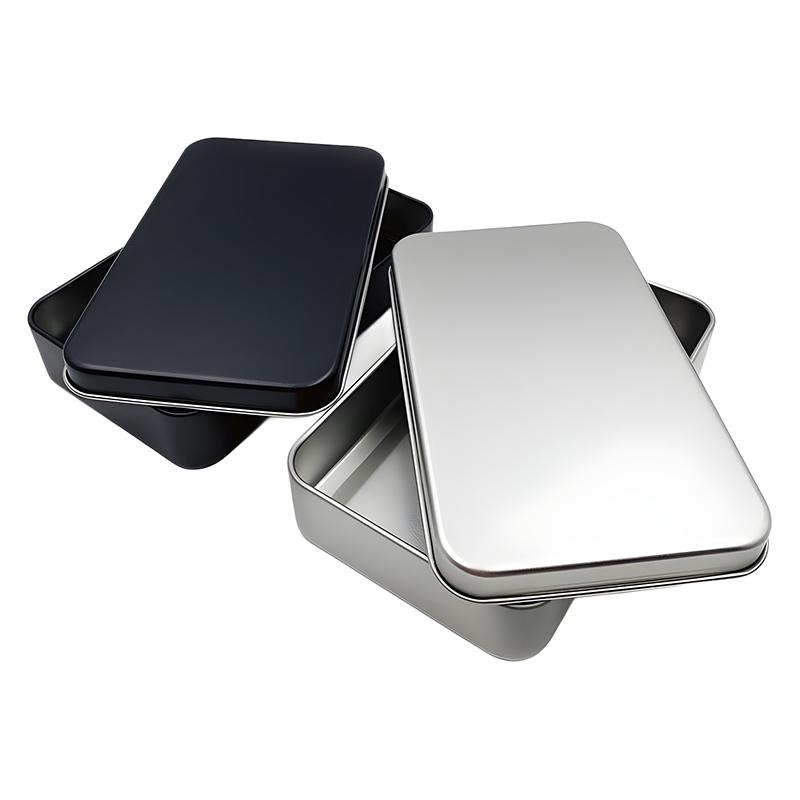 plusnao（プラスナオ） 小物入れ 収納ケース 缶 ブリキ缶 蓋付き 整理