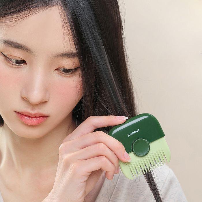 plusnao（プラスナオ） ヘアカッター くし付き 2WAY コーム ヘアブラシ