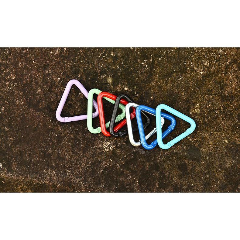 カラビナフック 4個セット アルミ合金 三角 トライアングル