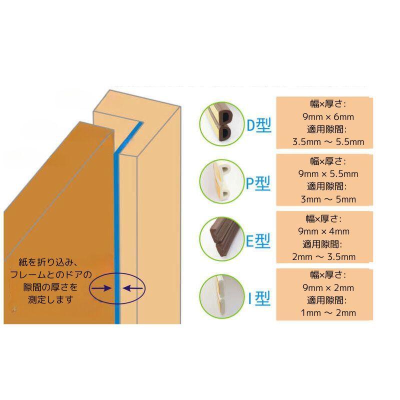 隙間テープ スポンジ ドア 防風 防寒 防音 すきま風防止 隙間