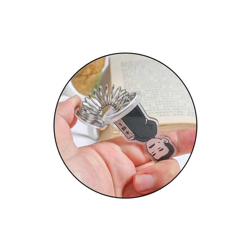 アクリルスタンドスプリング 4個セット 4個入り 粘着式 シンプル