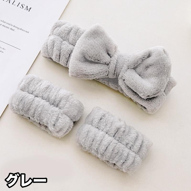 ヘアバンド リストバンド 3点セット 両手用 レディース 女性 ヘッド