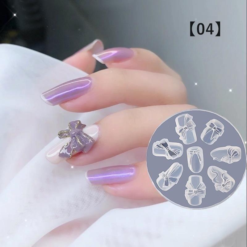 シリコンモールド ネイルパーツ 3Dネイル リボン 蝶 ジェルネイル