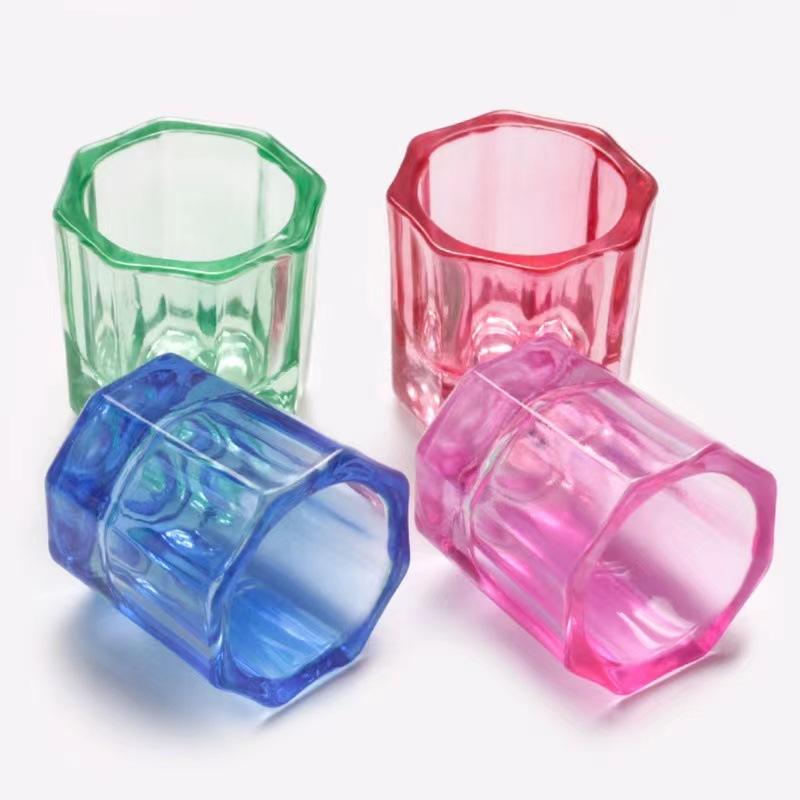 ダッペンディッシュ ガラス製 筆洗い ネイルアート用品 ガラス容器 八