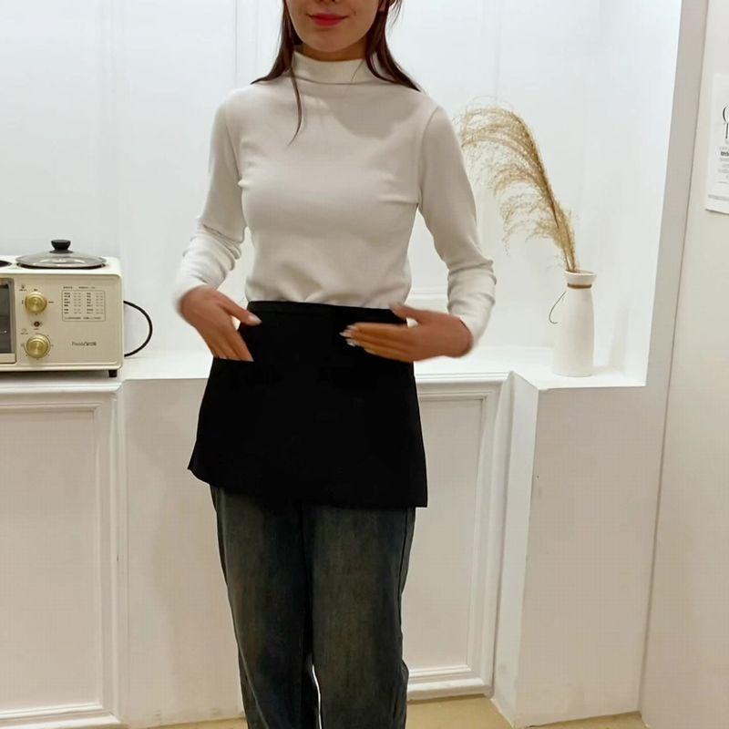 腰エプロン サロンエプロン ソムリエエプロン 前掛け 男女兼用 腰巻き