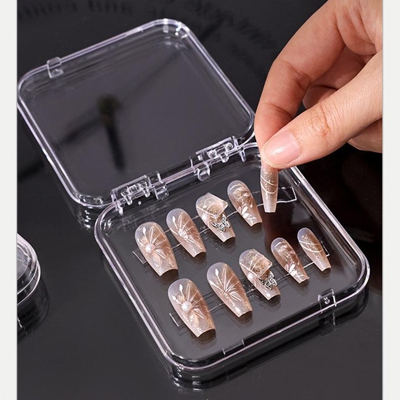 ネイルチップケース 単品 ネイルチップ収納 透明 クリア ネイル用品