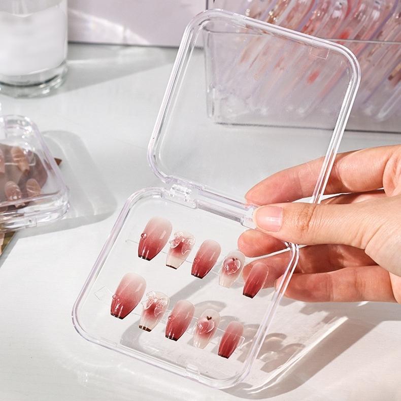 ネイルチップケース 単品 ネイルチップ収納 透明 クリア ネイル用品
