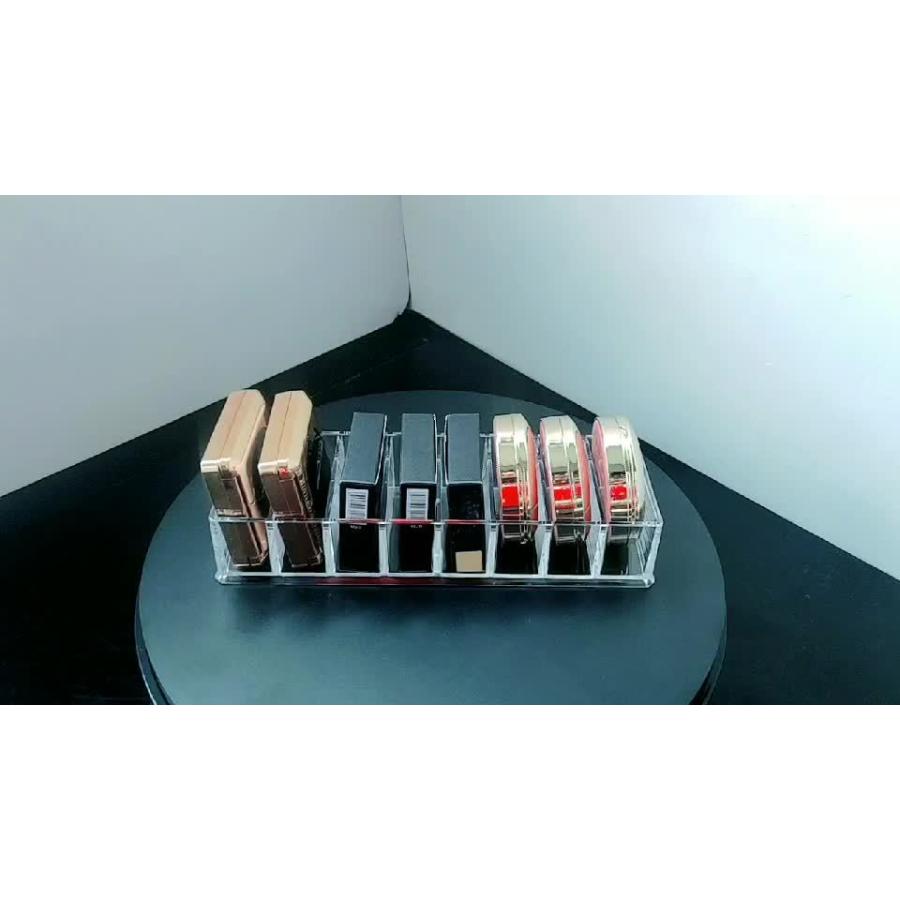 コスメ収納ボックス アイシャドウケース 8仕切り アクリルケース