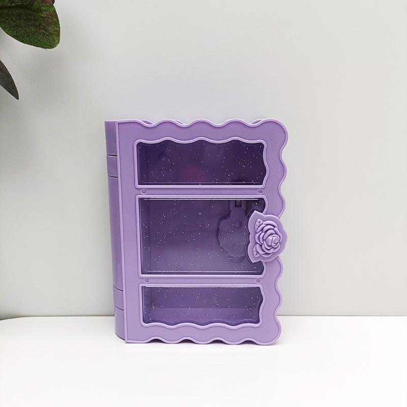 ☆オシャレでかわいい小物入れ 小物入れ 鍵付き 収納ボックス 整理用品 文房具 アクセサリー 扉風 縦