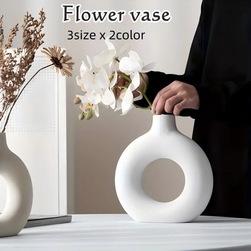 花瓶 花器 フラワーベース フラワーポット 一輪挿し 円形 リング