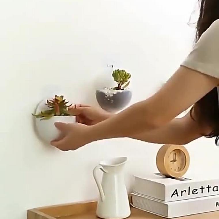 壁掛けプランター ミニプランター 単品 植木鉢 ウォールフック付き