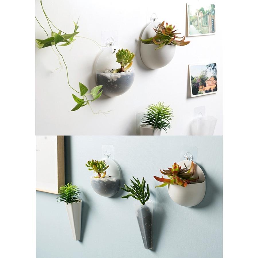 壁掛けプランター ミニプランター 単品 植木鉢 ウォールフック付き