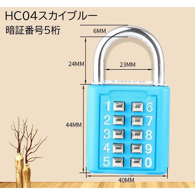 南京錠 プッシュボタン式 防犯関連グッズ 鍵 カギ 施錠 パスワード