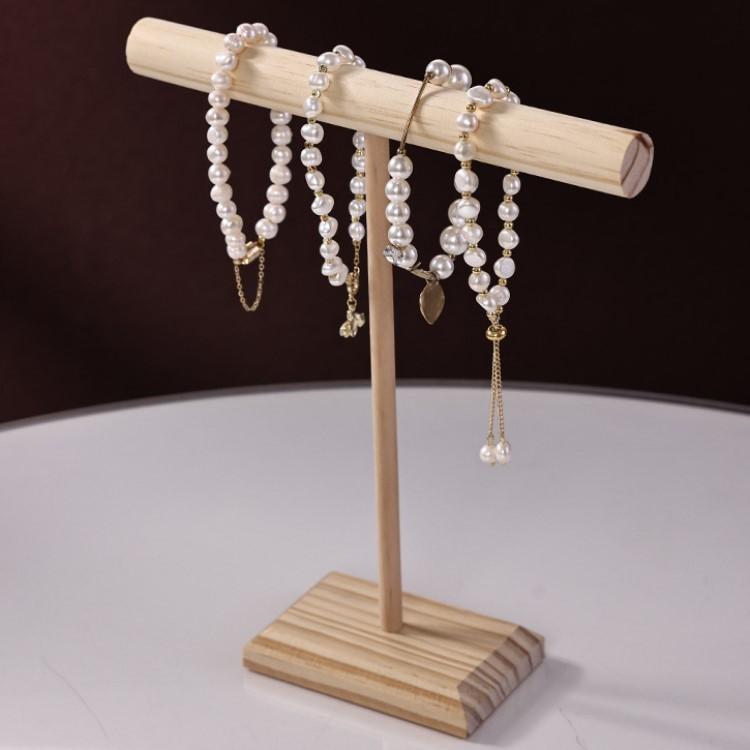 アクセサリースタンド アクセサリー掛け ディスプレイ T字 T型 木製