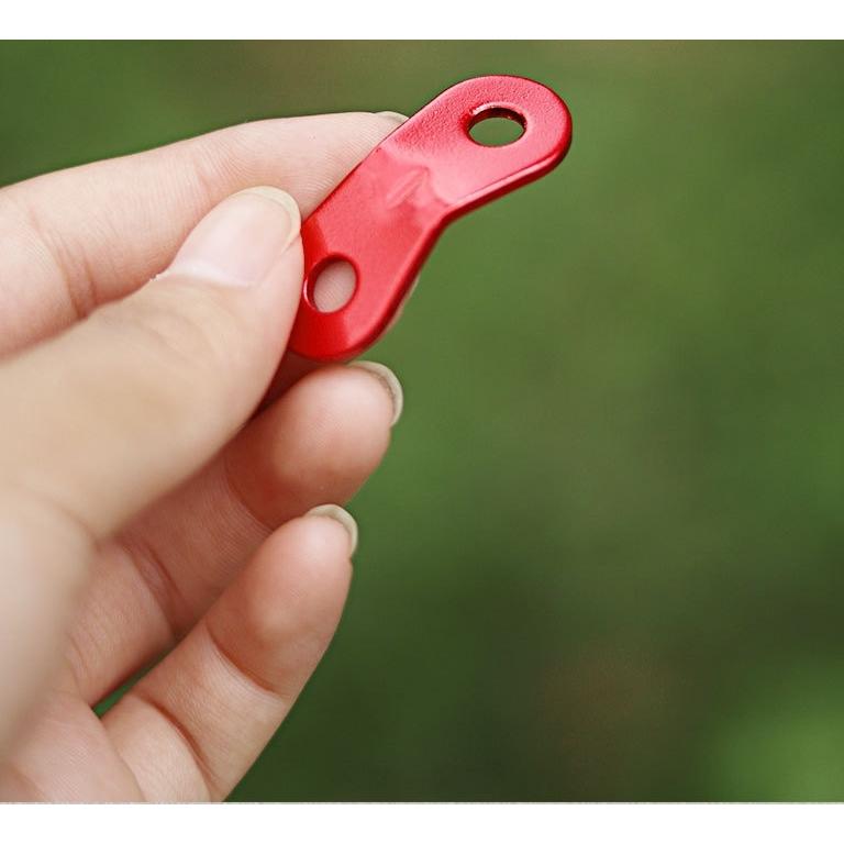 ロープテンショナー ロープ固定用バックル 4個セット 自在金具 テント