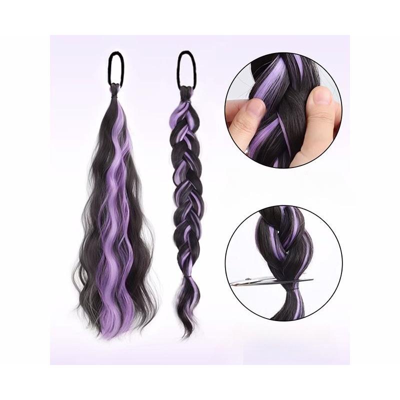 ポイントウィッグ 単品 1本 部分ウィッグ エクステ ヘアゴム