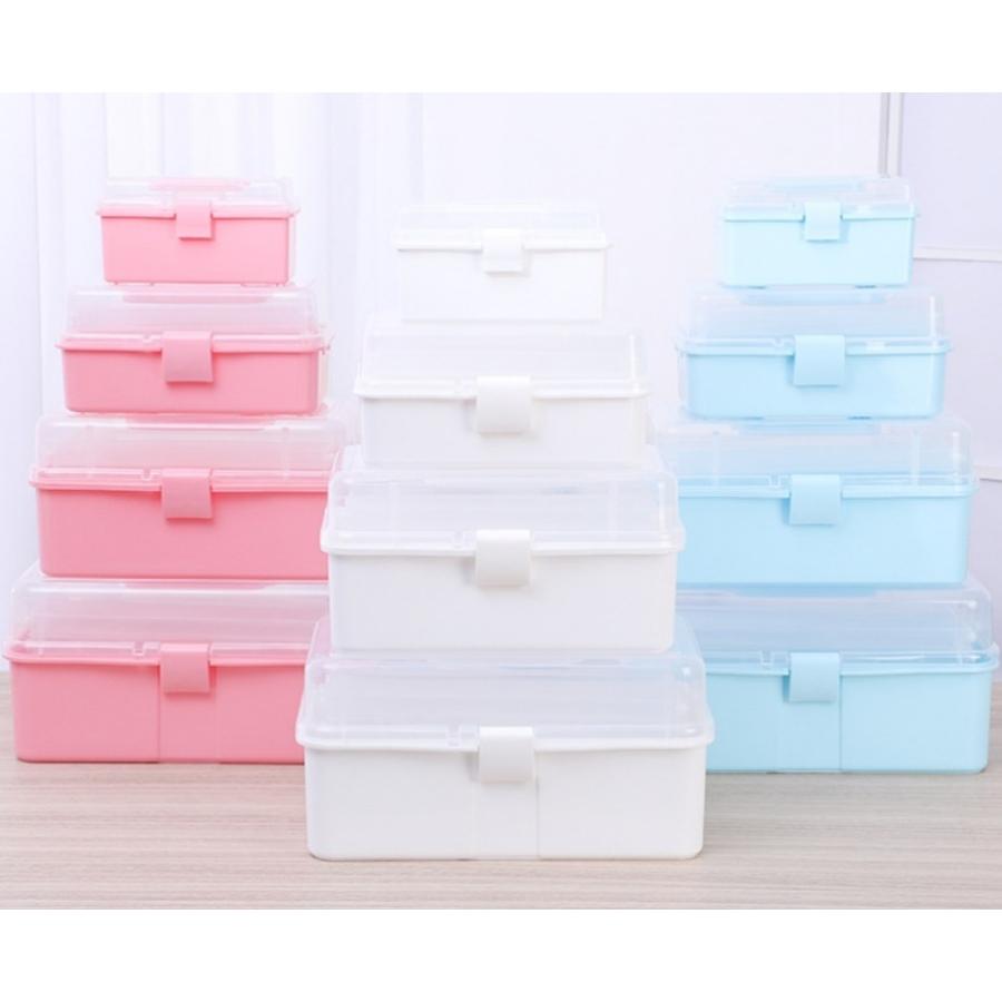 plusnao（プラスナオ） 収納ケース 収納ボックス 3段 小物入れ 卓上